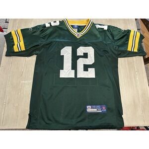 NFLReebok On Field #12 Rogers Jersey Green Bay Packers Men's Size 48 Embroidered